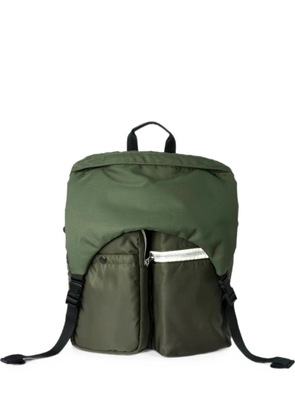 sacai Utility zip-pockets backpack - Green