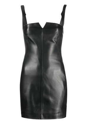 Off-White leather mini dress - Black