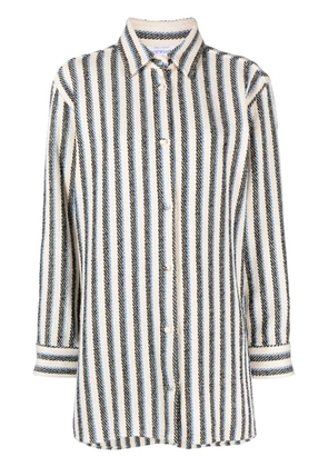 Off-White Arrows-embroidered woven shirt - Neutrals