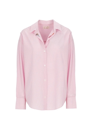 MC2 Saint Barth striped embroidered shirt - Pink
