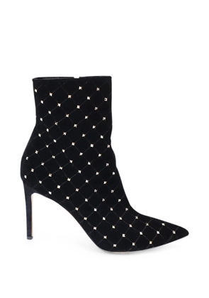 Valentino Garavani Pre-Owned Rockstud quilted ankle boots - Black