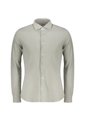 Fedeli button-up long-sleeve shirt - Grey