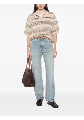 Golden Goose cotton straight-leg jeans - Blue