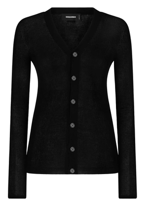 DSQUARED2 V-neck cotton cardigan - Black