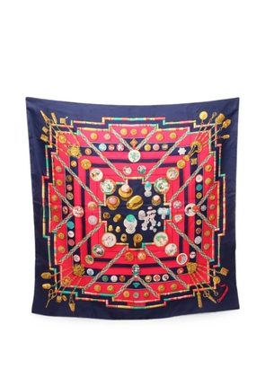 Hermès Pre-Owned 2010s Petite Main Carré 90 scarf - Blue