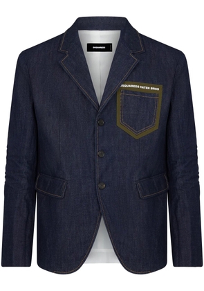 DSQUARED2 single-breasted denim blazer - Blue