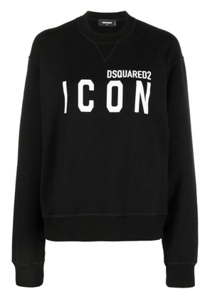 DSQUARED2 Icon-print cotton sweatshirt - Black