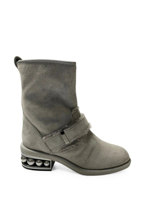 Nicholas Kirkwood Casiti pearl ankle boots - Grey