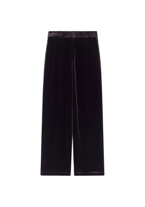 MOMONÌ Pascal pleated velvet trousers - Purple