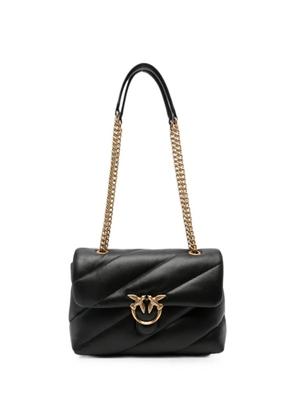 PINKO Love Birds quilted shoulder bag - Black