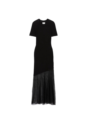 Claudie Pierlot long flared knitted dress - Black