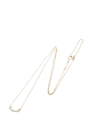 Tiffany & Co. Pre-Owned 2010s mini T-smile diamond necklace - Gold