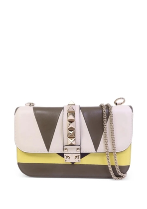 Valentino Garavani Pre-Owned Glam Lock chain shoulder bag - Yellow