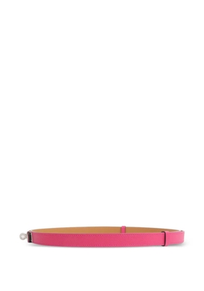 Hermès Pre-Owned Kelly turn-lock leather belt - Pink