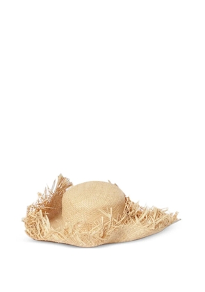 Emporio Armani frayed hat - Neutrals