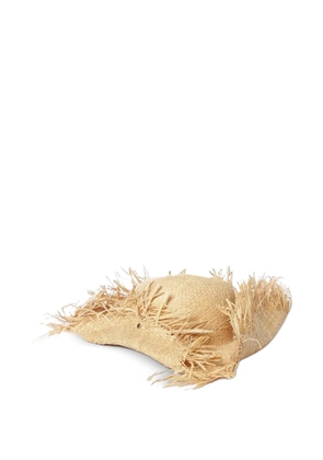 Emporio Armani frayed hat - Neutrals
