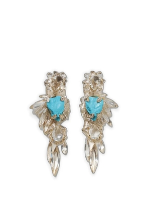 Ermanno Scervino crystal-embellished drop earrings - Gold
