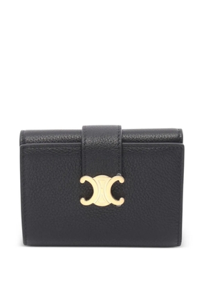 Celine Pre-Owned 2020s Triomphe trifold wallet - Black