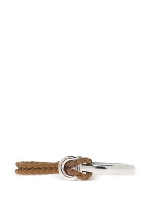 Ferragamo Gancini braided bracelet - Silver