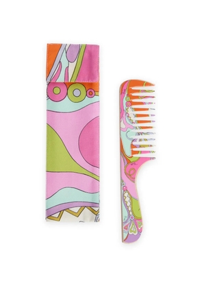 PUCCI Orchidee-print comb - Pink