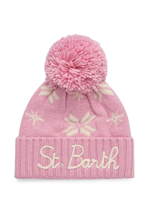 MC2 Saint Barth Holden pom pom knit beanie - Pink
