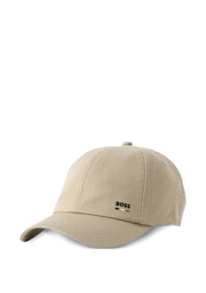 BOSS logo-patch six-panel cap - Neutrals
