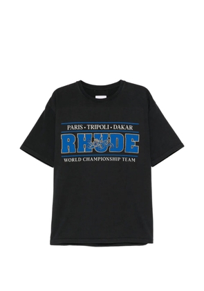 RHUDE logo-print T-shirt - Black