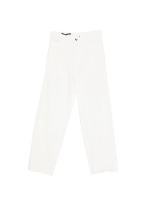 Leon Emanuel Blanck asymmetric-seam loose-fit trousers - White