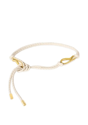 RETORI knot-motif braided belt - Neutrals
