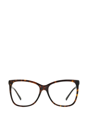Jimmy Choo glitter-detail square-frame glasses - Brown