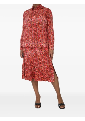 Altuzarra snake-print shirt and skirt set (set of two) - Red
