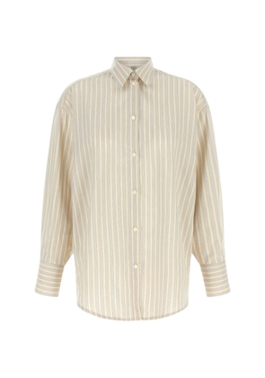 TOTEME oversized striped shirt - Neutrals