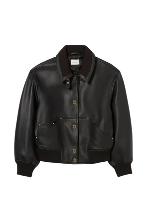 Claudie Pierlot leather bomber jacket - Black