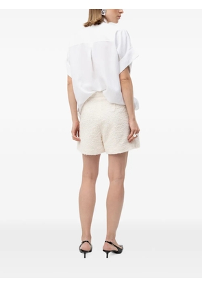 BOSS bouclé wrap-front shorts - Neutrals