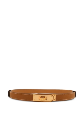 Hermès Pre-Owned Kelly 18 Epsom-leather belt - Neutrals