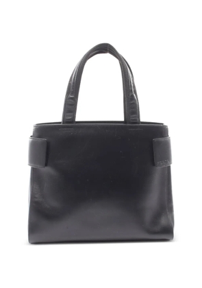 Prada Pre-Owned 2000s debossed-logo leather tote bag - Black
