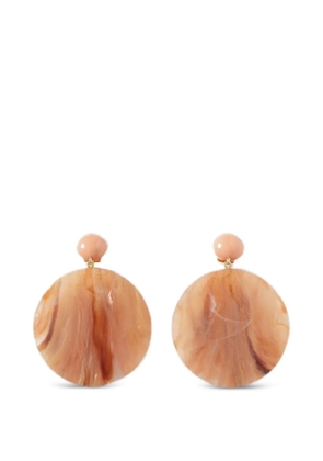 Emporio Armani marble-effect drop earrings - Pink