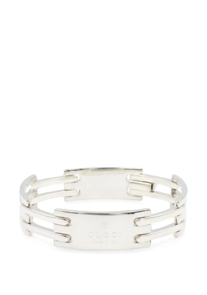 Gucci Pre-Owned 2010s engraved link bracelet - Silver