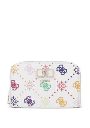 GUESS USA Emelie 4G-print wallet - White