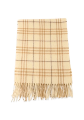 Burberry Pre-Owned check cashmere scarf - Neutrals