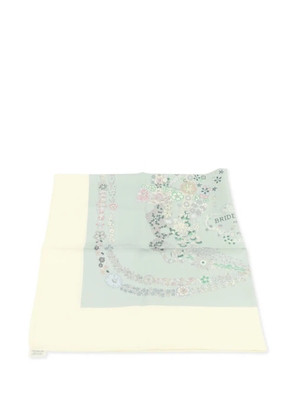 Hermès Pre-Owned Brides de Gala floral scarf - White