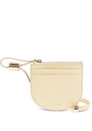 Furla Laura grainy-effect leather wallet - White