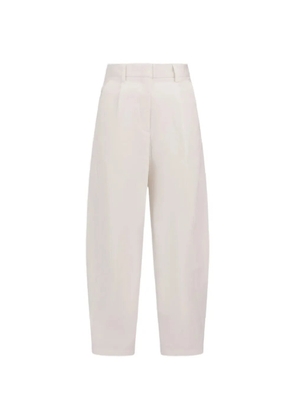 Laminar belt-loops trousers - White