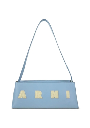 Marni Museo logo-detail leather shoulder bag - Blue