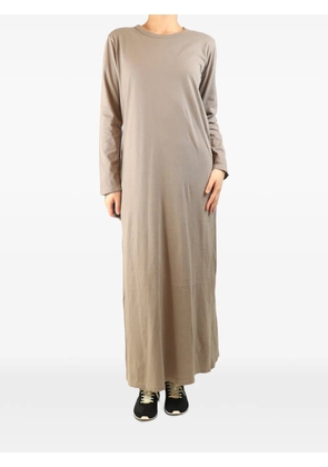 LESET long-sleeve T-shirt dress - Neutrals