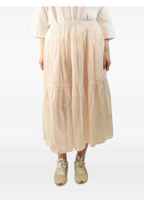 Casey Casey pleated tiered midi skirt - Neutrals