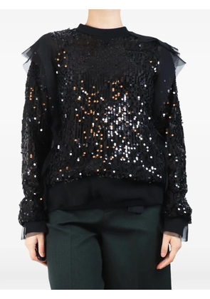 sacai ruffled blouse - Black