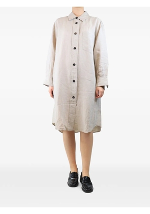 Margaret Howell linen midi shirt dress - Neutrals