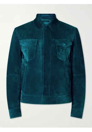 TOM FORD - Slim-Fit Suede Jacket - Men - Green - IT 48