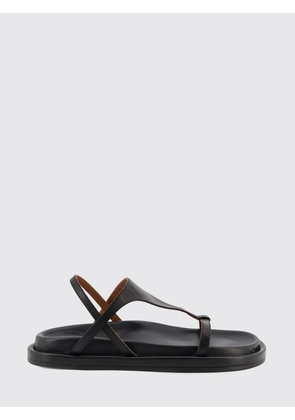 ATP ATELIER Low-Heeled Leather Slingback Sandals